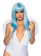 Angel, costume wings, marabou trim, feathers